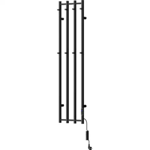 Håndkletørker Pino med Håndkleholdere 1405 x 347 Mm 250 w Sort