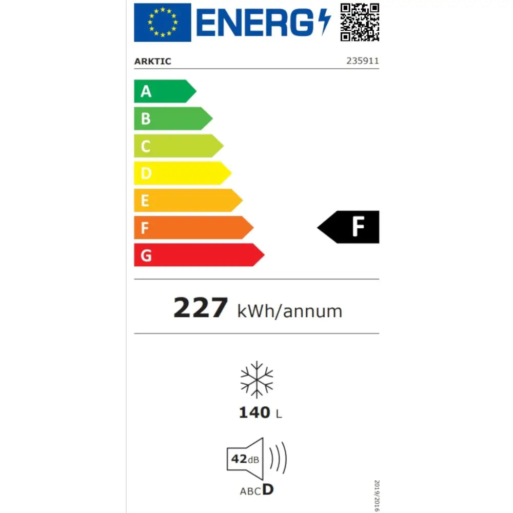 Hendi 235911 - Fryseboks Med Skrå Lokk Energieffektiv Klasse A + 70 w 140 l - 5