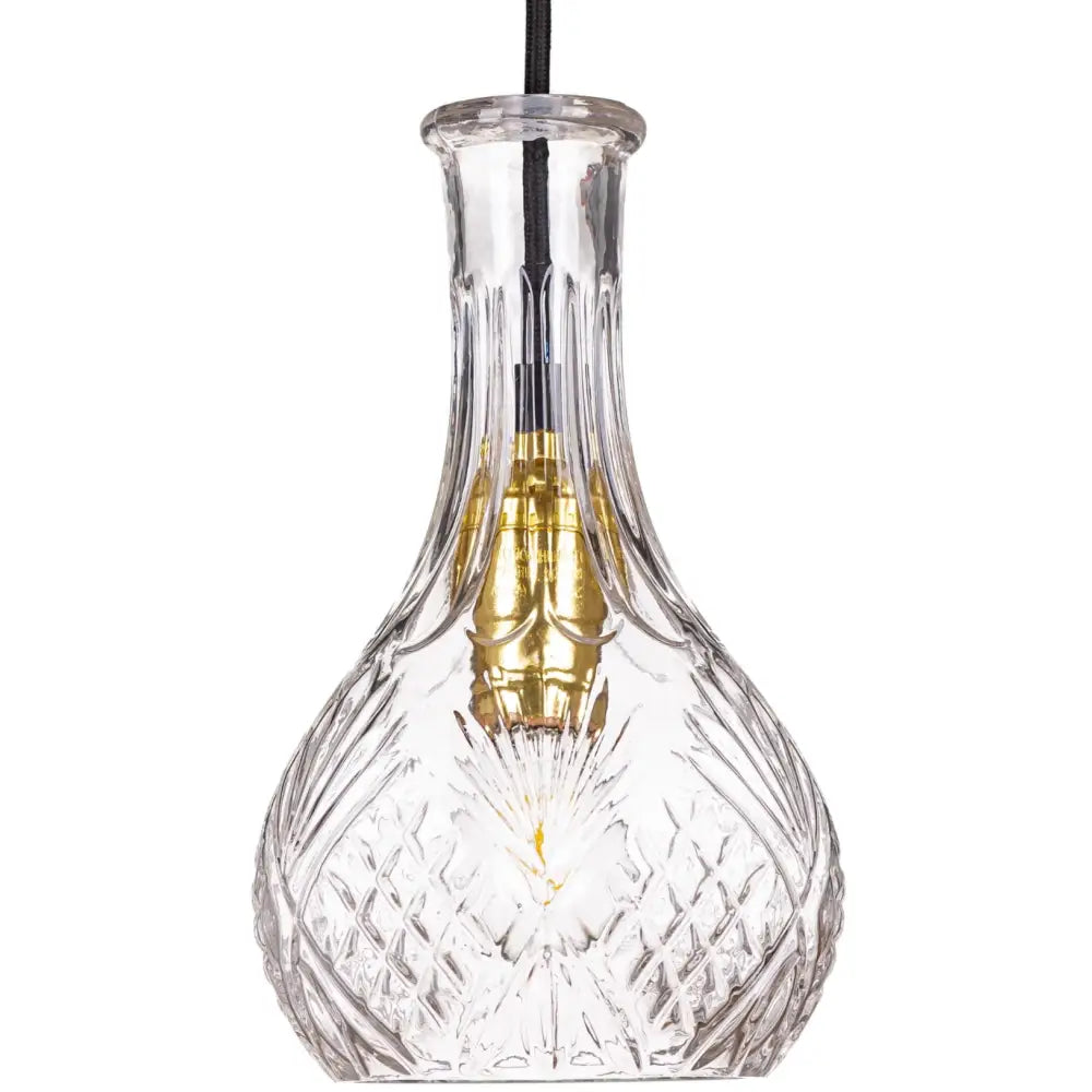 Hengende Glass Krystall Karaffel Lampe (ep016 5c-g Grå) - 1