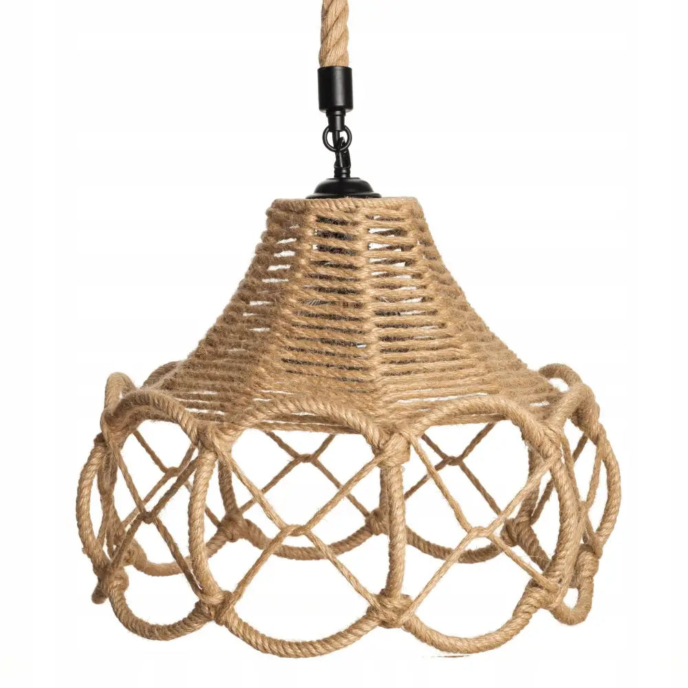 Hengende Jute Lampe Katia Vintage Boho (dd05) - 1