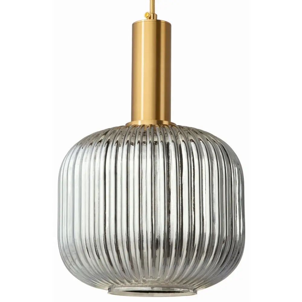 Hengende Lampe i Glass Moderne Sølvgrå Speil (ms103 Grå) - 1