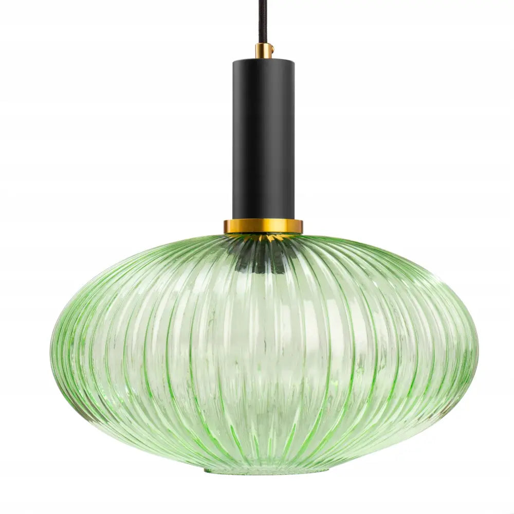 Hengende Lampe Modern Grønn Glass Retro Stor (ep015-4 C-ga) - 1