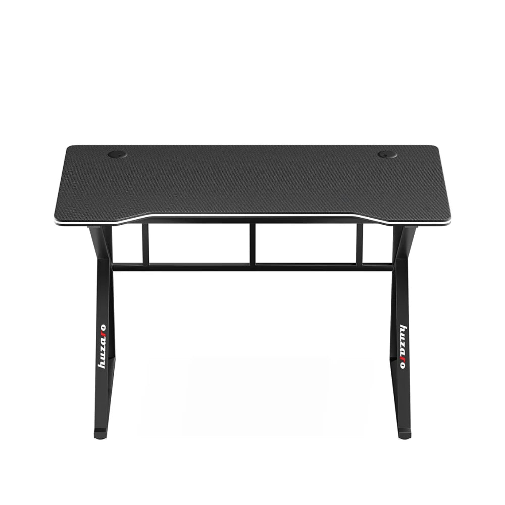 Huzaro Hero 1.6 svart gamingbord sidevisning 75 cm høyde
