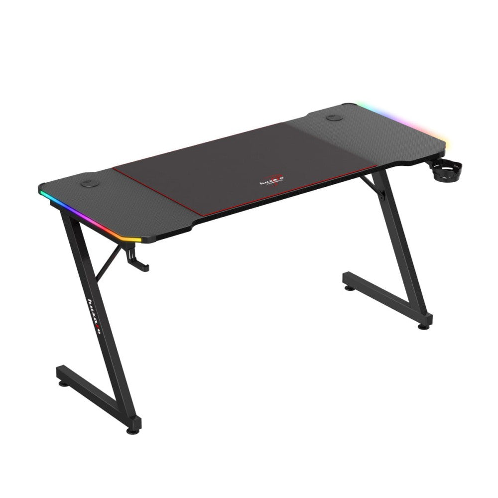 Nærbilde av RGB LED-belysning langs kanten på Huzaro Hero 3.3 RGB