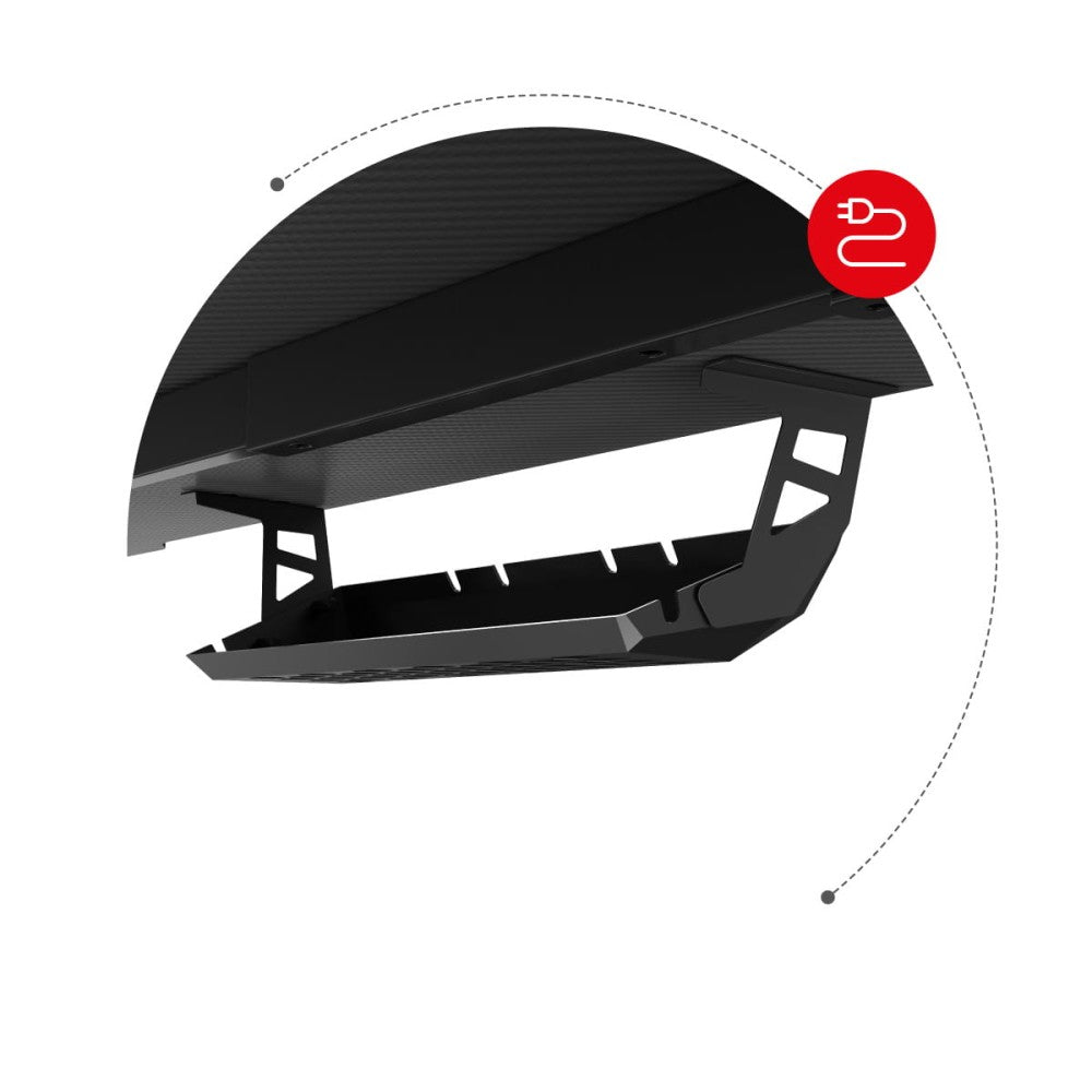 Huzaro Hero 4.8 RGB – kopholder nærbilde høyre side