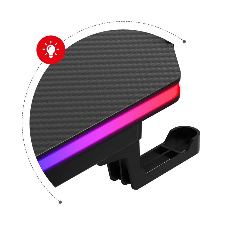 Huzaro Hero 4.8 RGB gamingbord – hodtelefon­holder montert på siden