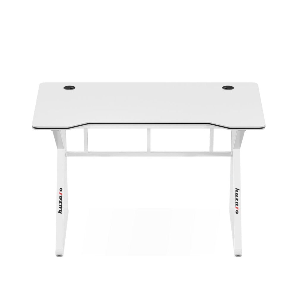 Huzaro Hero 1.6 hvit gamingbord sidevisning 75 cm høyde