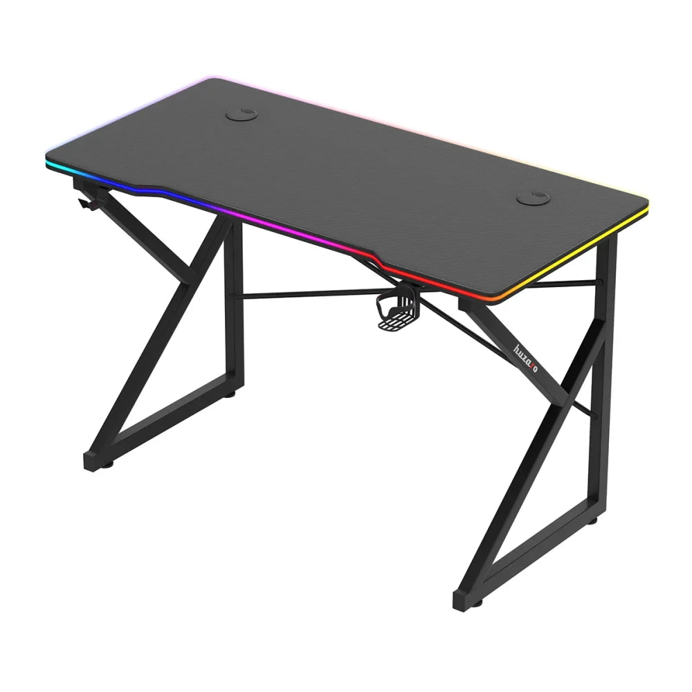 Huzaro Hero 1.7 RGB bordplate 120×60 cm MDF sort ovenfra