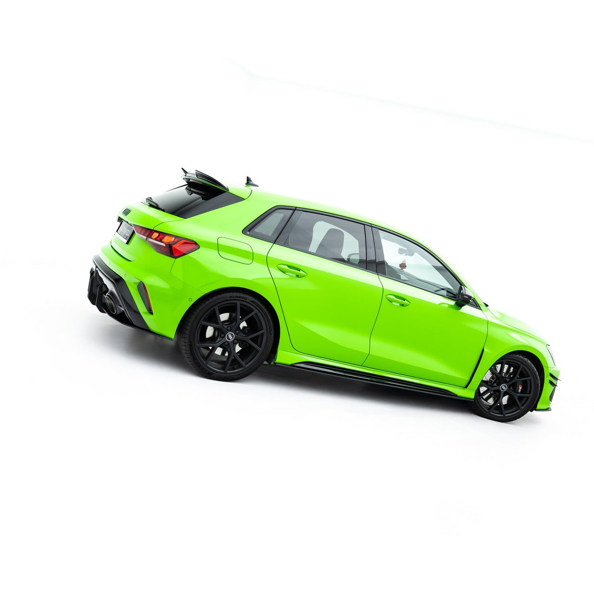 Sideskjørt diffusers til Audi RS3 Sportback 8Y Facelift i matt sort ABS-plast