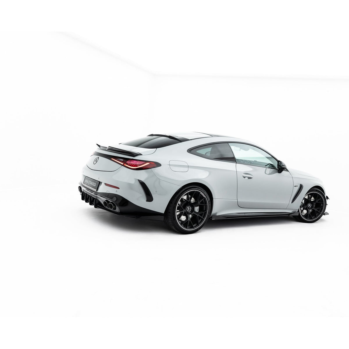 Street Pro sideskjørt diffusers til Mercedes-AMG CLE 53 Aero C236 i matt svart ABS