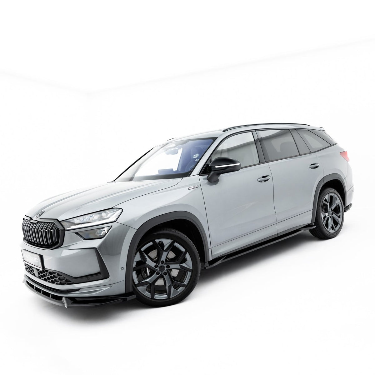 Splittersett fra Maxton Design til Skoda Kodiaq Sportline Mk2 i blank sort ABS