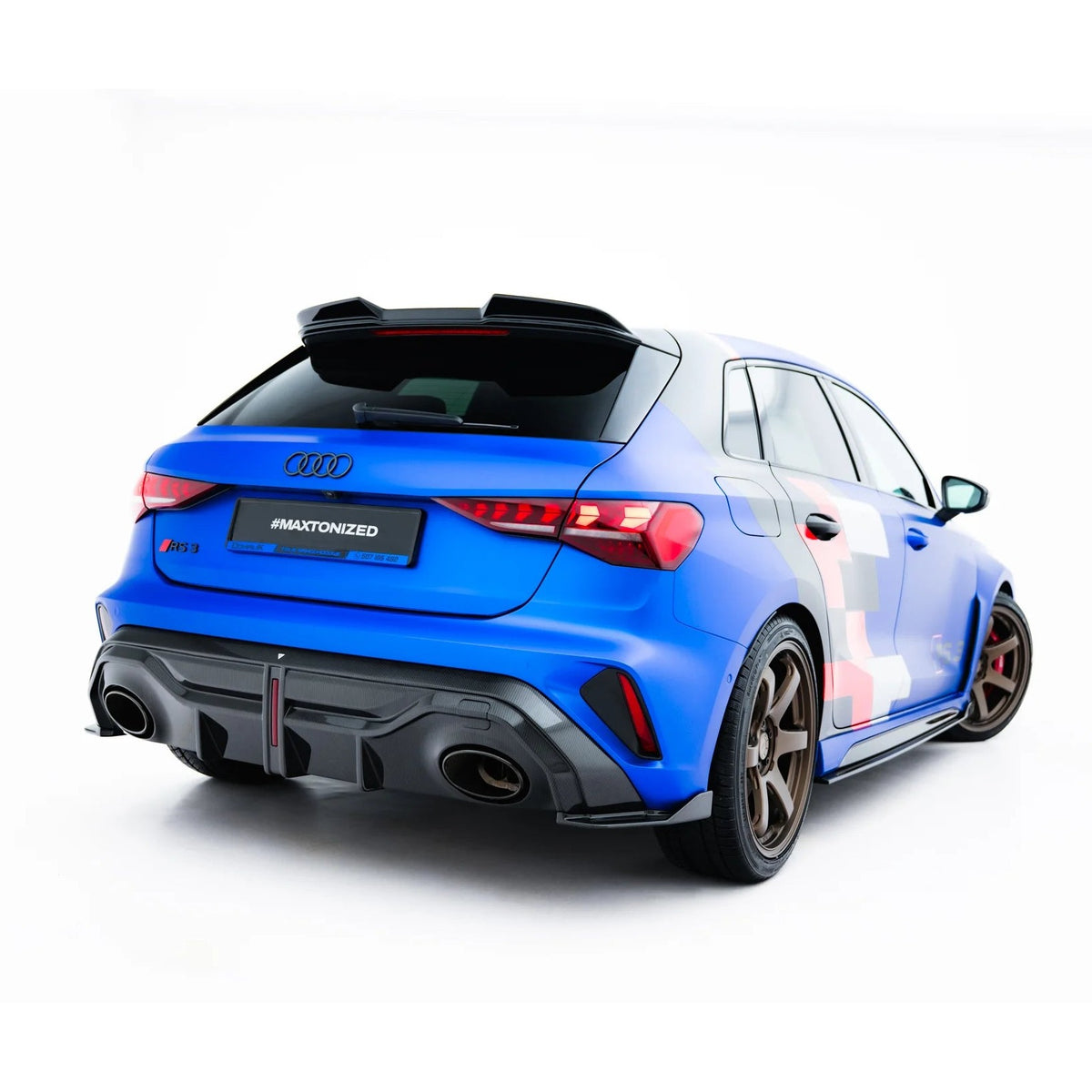 Bakre diffuser i prepreg-karbon til Audi RS3 Sportback 8Y Facelift