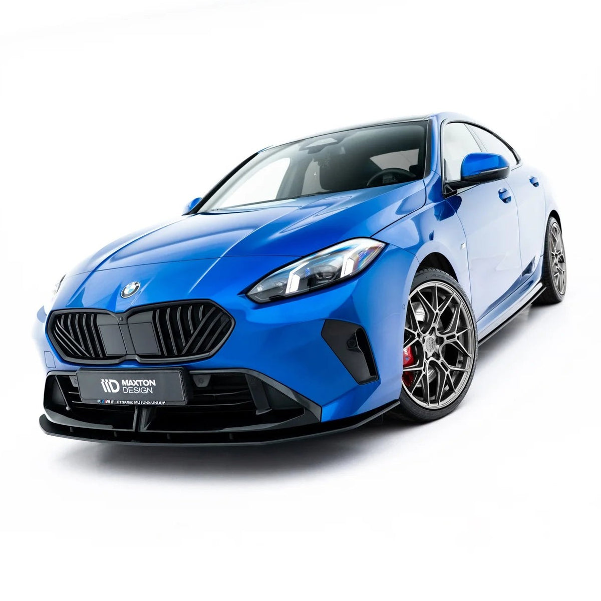 Street Pro frontsplitter til BMW 2 Gran Coupe F74 i matt sort ABS-plast