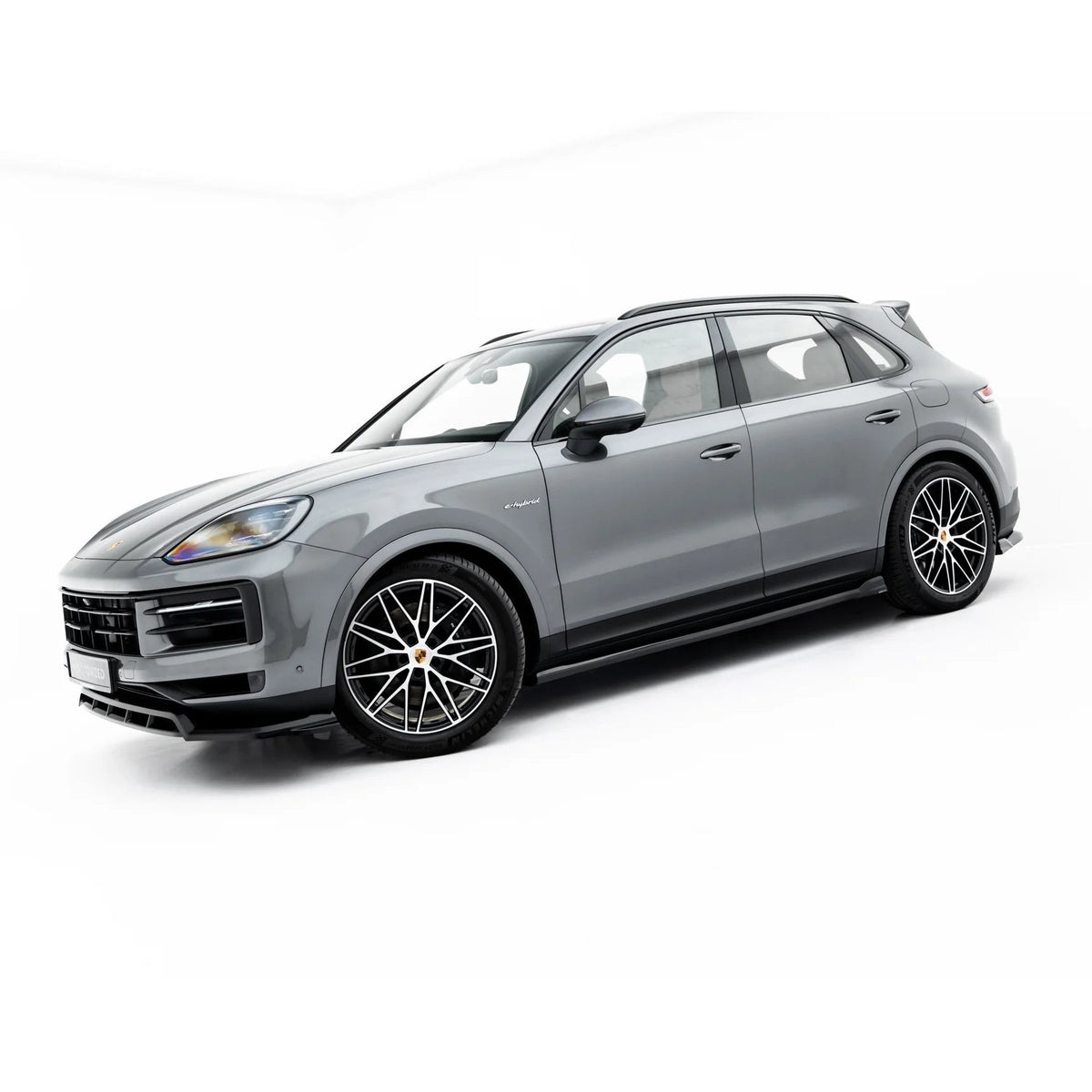 Splittersett i blank sort ABS til Porsche Cayenne SUV Mk3 Facelift