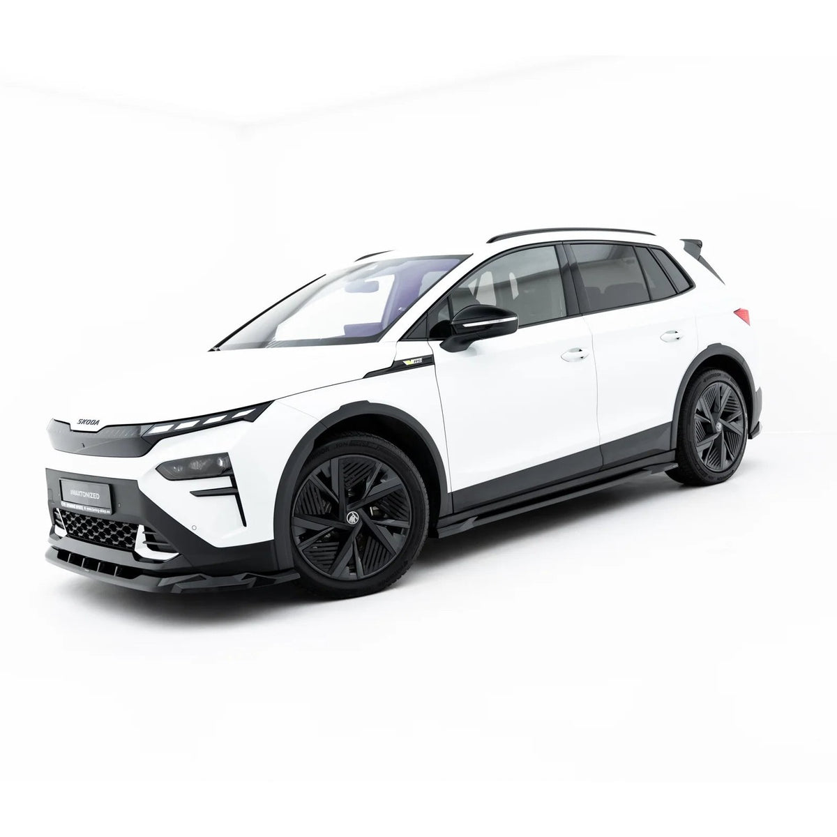 Splittersett Maxton Design til Skoda Elroq RS Mk1 i blank Gloss Black ABS