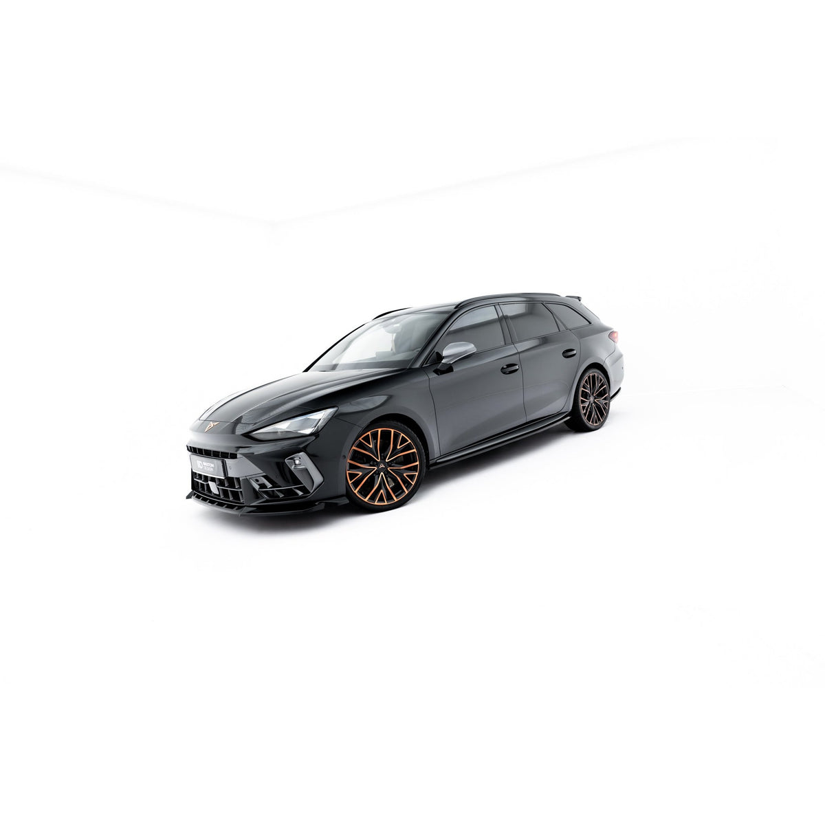Splittersett i blank sort ABS til Cupra Leon ST Mk1 Facelift