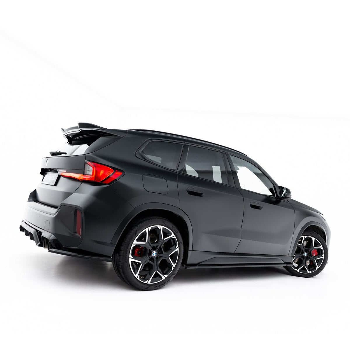 Sideskjørt diffusers til BMW X1 M35i U11 i blank sort ABS