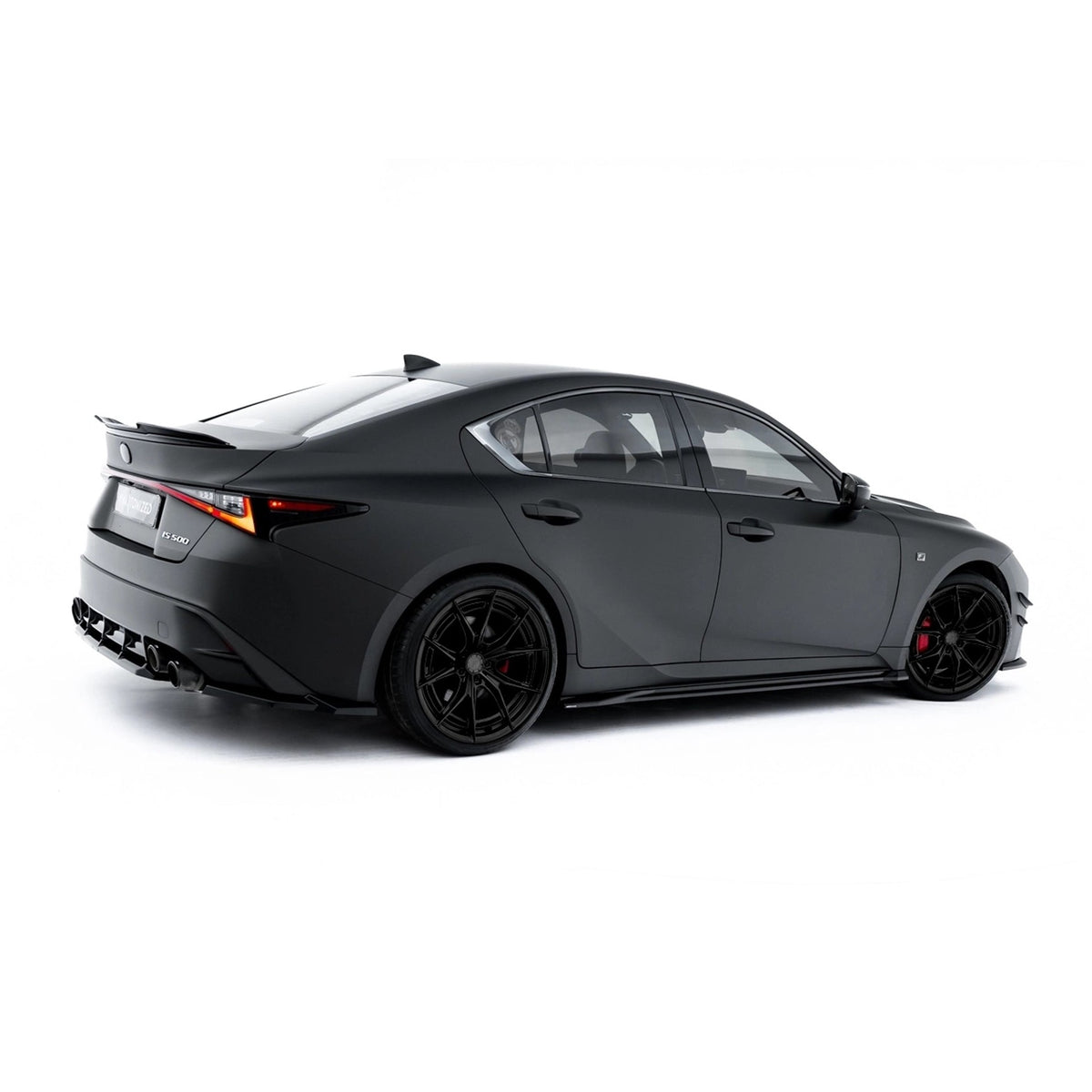 Sideskjørt diffusers i blank sort ABS til Lexus IS 500 Mk3 Facelift 2 (XE30)