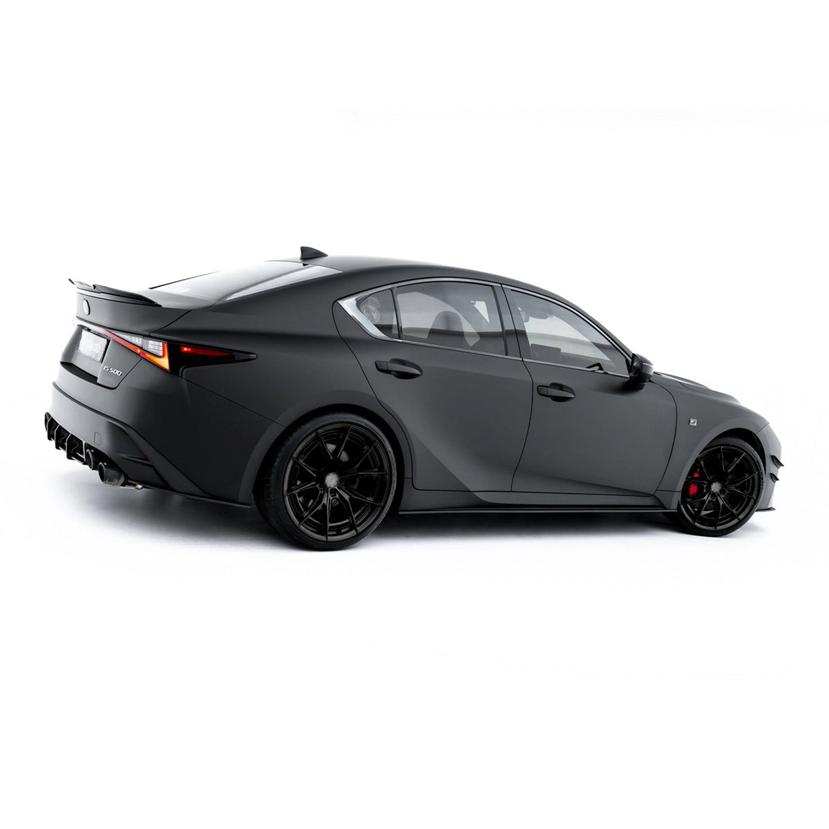 Street Pro sideskjørt diffusers til Lexus IS 500 Mk3 Facelift 2 i matt sort ABS-plast