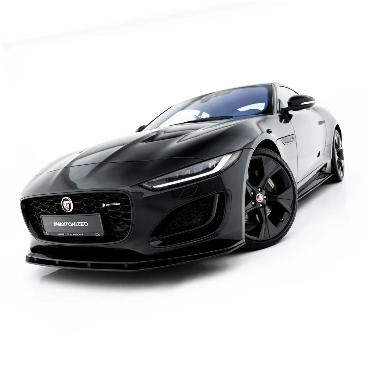Street Pro frontsplitter til Jaguar F-Type X152 Facelift 2 i matt sort ABS
