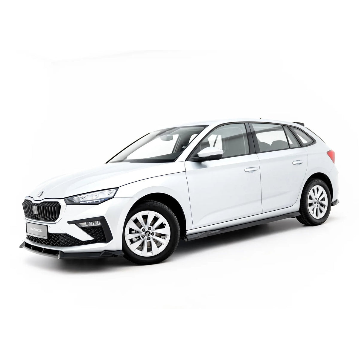 Splittersett fra Maxton Design til Skoda Scala Mk1 Facelift i blank sort ABS-plast