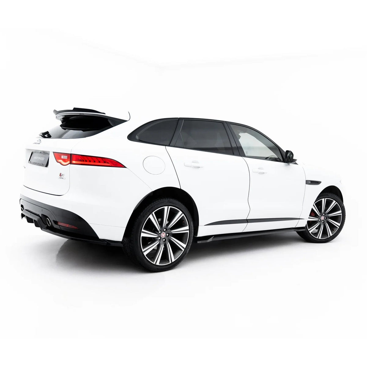 Sideskjørt diffusers til Jaguar F-Pace S i blank sort ABS-plast