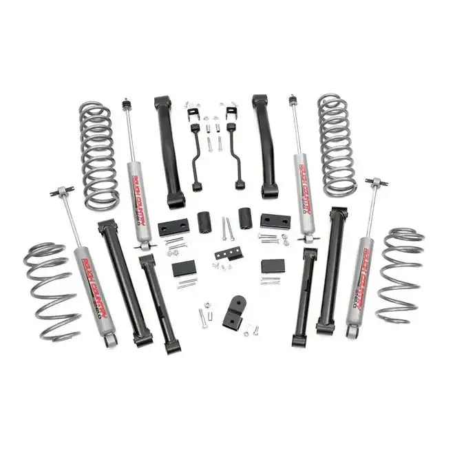 Hevesett 4’ Rough Country Nitro Lift Kit Suspension - Jeep Grand Cherokee Zj - 1