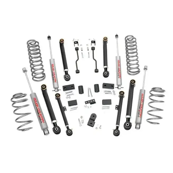 Hevesett 4’ Rough Country X-flex Lift Kit Suspension - Jeep Grand Cherokee Zj - 1