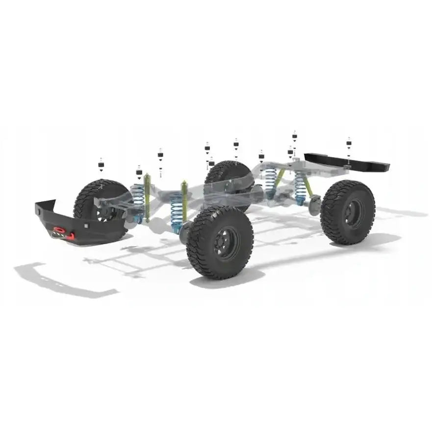 Hevesett Karosseri 1’’ - Nissan Navara D40 + 2,5cm 05-14