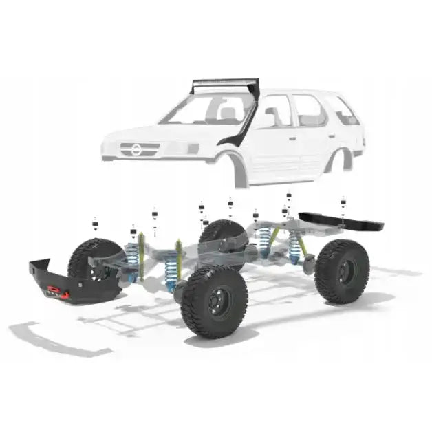 Hevesett Karosseri 1’’ - Opel Frontera 5d Lang + 2,5cm 91-04