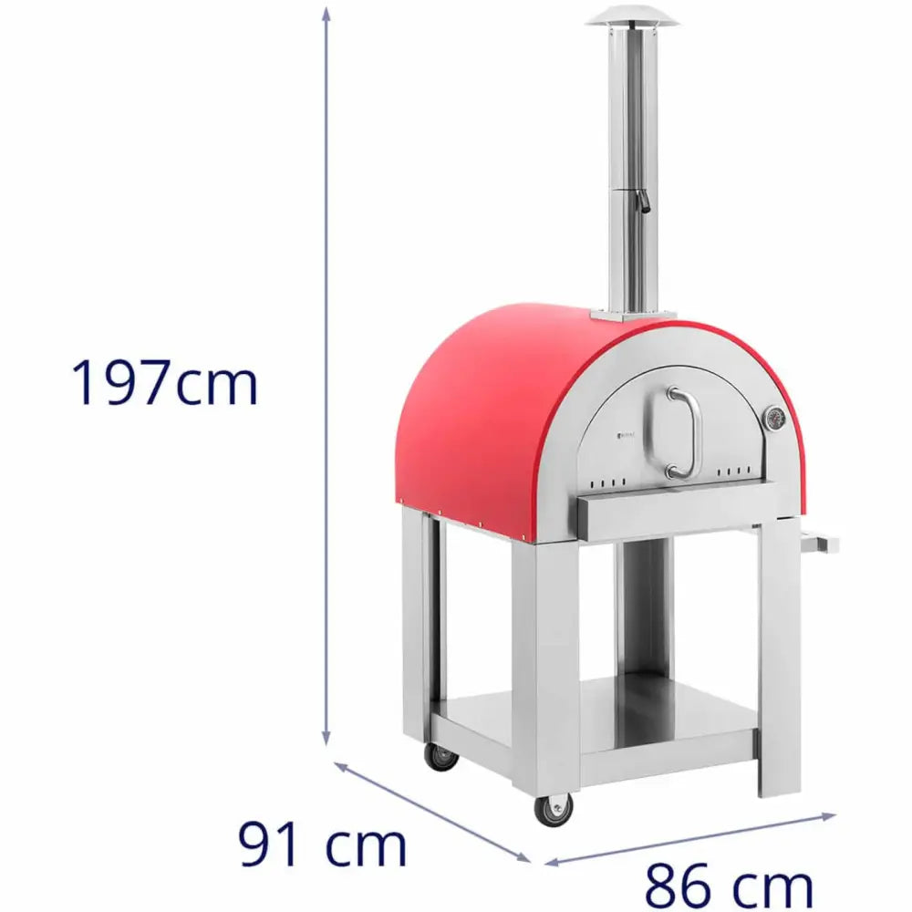 Home Wood-fired Pizza Oven On Three Base ø40cm 220c - 6