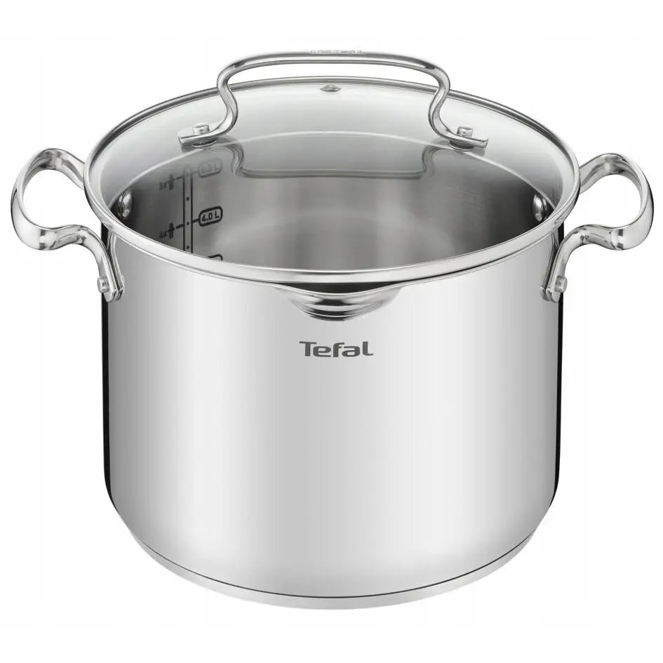 Høy Gryte Med Lokk Tefal Duetto 22cm For Induksjon - 1