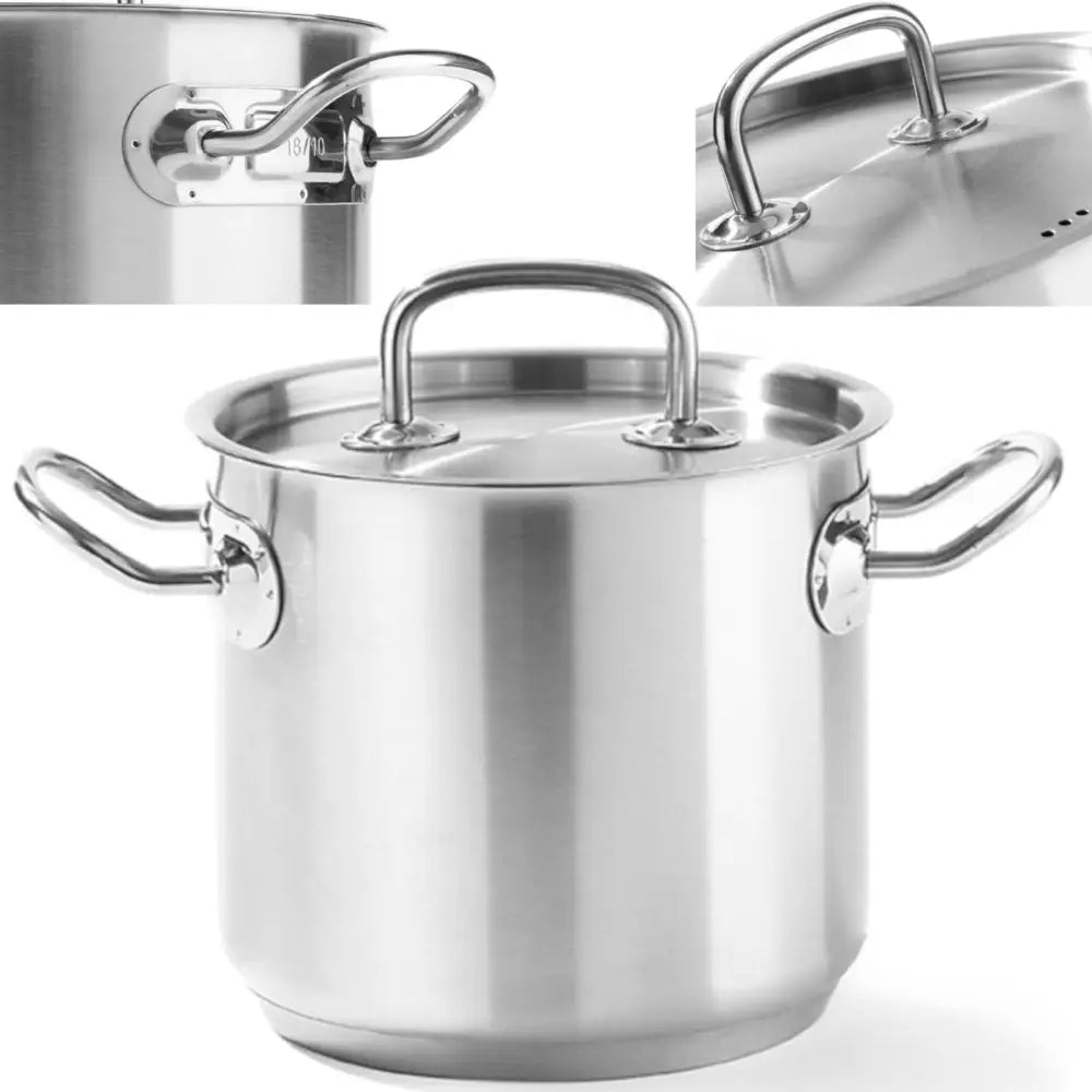 Høy Kjele Med Lokk Fra Kitchen Line 36,5 l 360 x 360 Mm - Hendi 837610 - 1