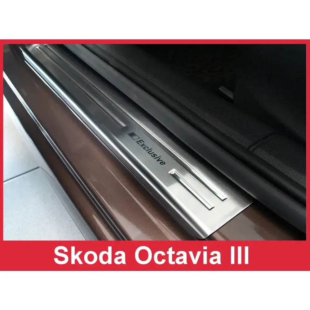 Innstegslister Skoda Octavia Iii Liftback / Combi 13-19 Sølv Sateng - 2