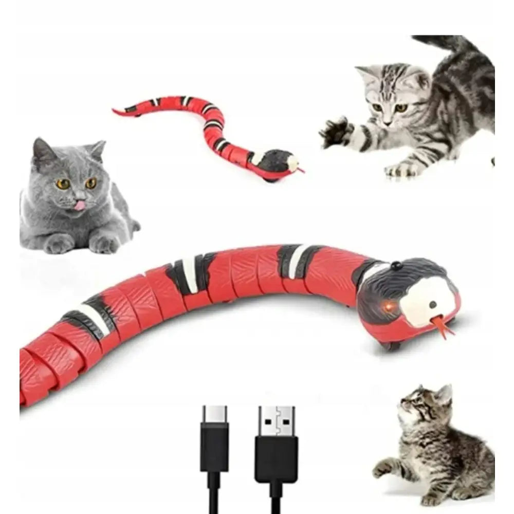 Interaktiv Leketøy For Katt Elektrisk Slange 40cm - 1