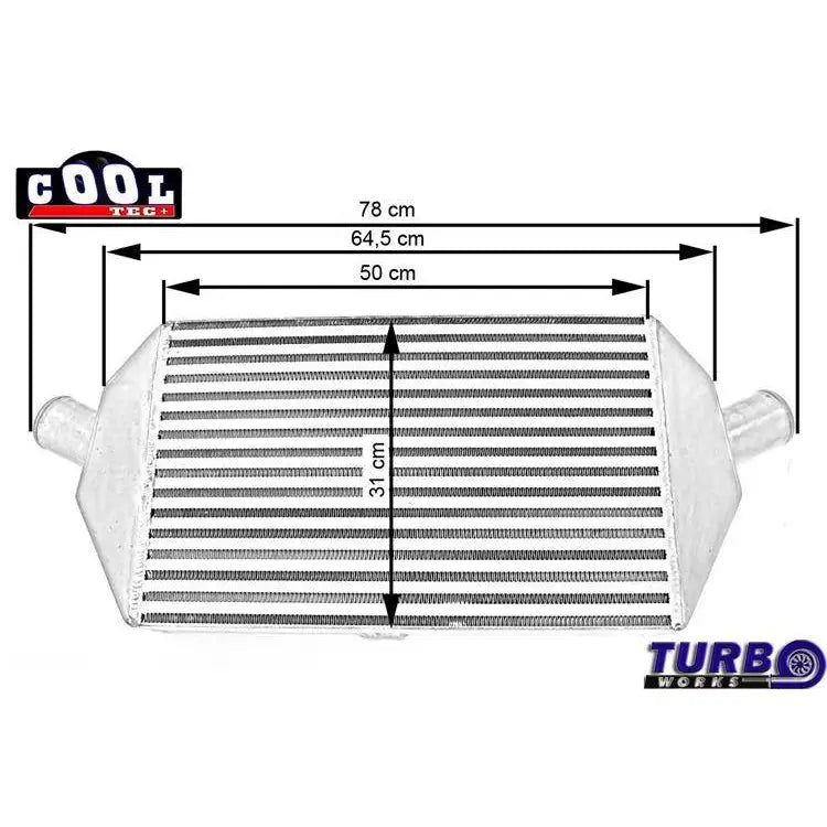 Intercooler Mitsubishi Lancer Evolution 7 8 9 2.0t + Rørsett - 7