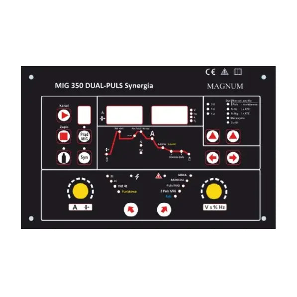 Invertersveisemaskin Mig Synergisk Mig 350 Dual Puls Mig Mag Tig 350a - 5