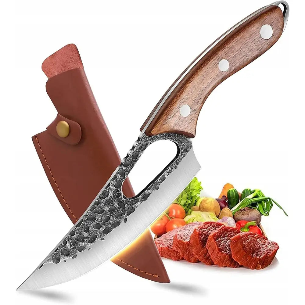 Japansk Kniv Med Slire Hakkekniv For Grill Og Survival - 1