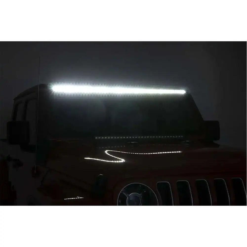 Jeep Gladiator Jt 20- Led Ekstralyslist 50 Tommer Hvit Drl - 8