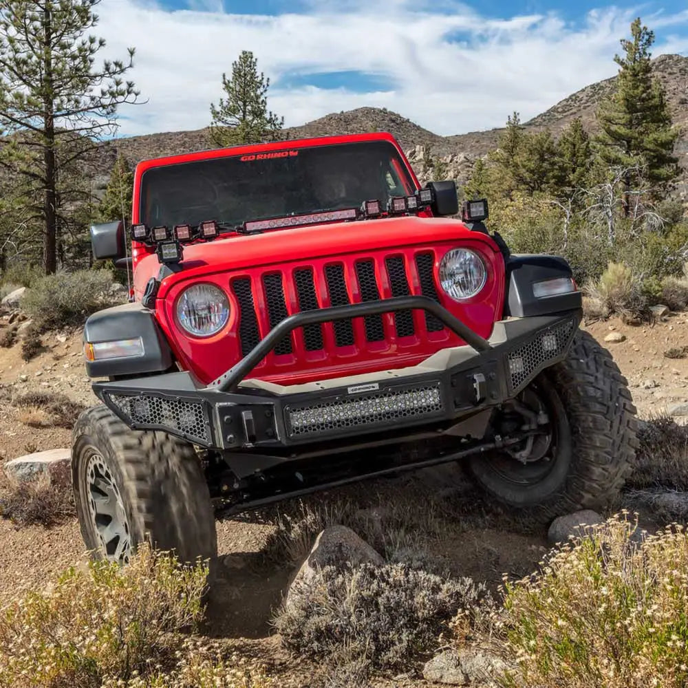 Jeep Gladiator Jt 20- Støtfanger Med Bullbar Fra Go Rhino Rockline - 8