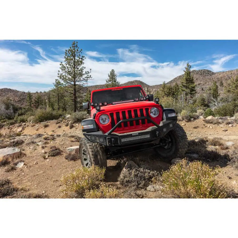 Jeep Gladiator Jt 20- Støtfanger Med Bullbar Fra Go Rhino Rockline - 9