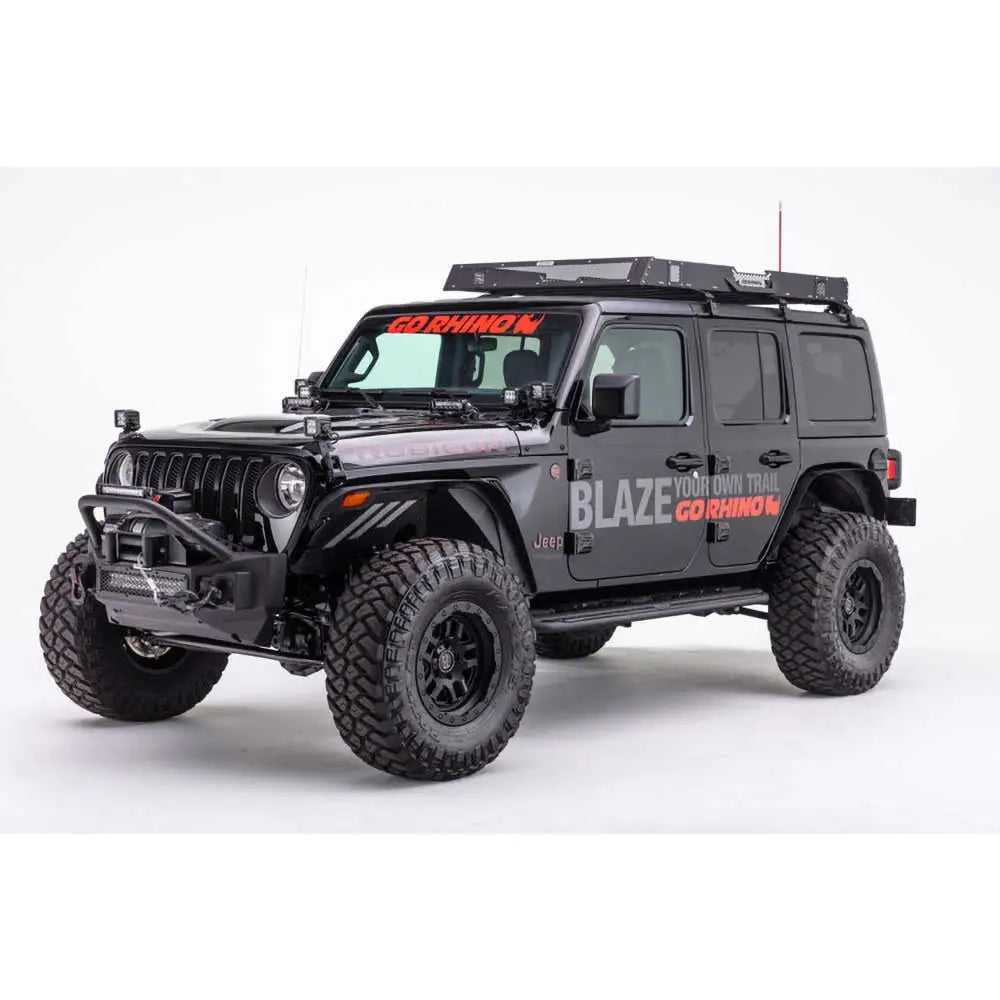 Jeep Gladiator Jt 20- Støtfanger Med Bullbar - Go Rhino Rockline - 7