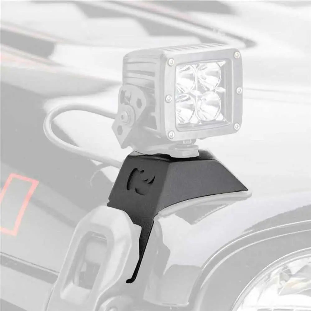 Jeep Gladiator Jt 20- Tilleggslys 3x3’ Led Stropper Mounts By Go Rhino - 3