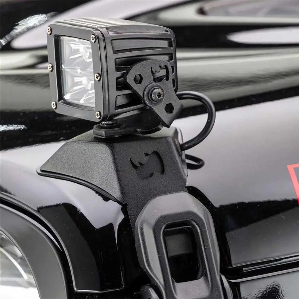 Jeep Gladiator Jt 20- Tilleggslys 3x3’ Led Stropper Mounts By Go Rhino - 5