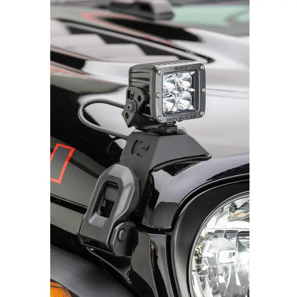 Jeep Gladiator Jt 20- Tilleggslys 3x3’ Led Stropper Mounts By Go Rhino - 4