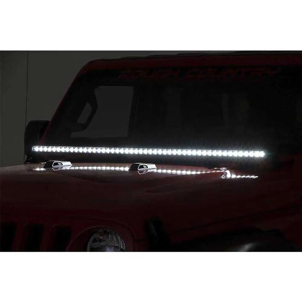 Jeep Gladiator Jt 20- Tilleggslys Led Listwa 50’ Rough Country Black Series - 2