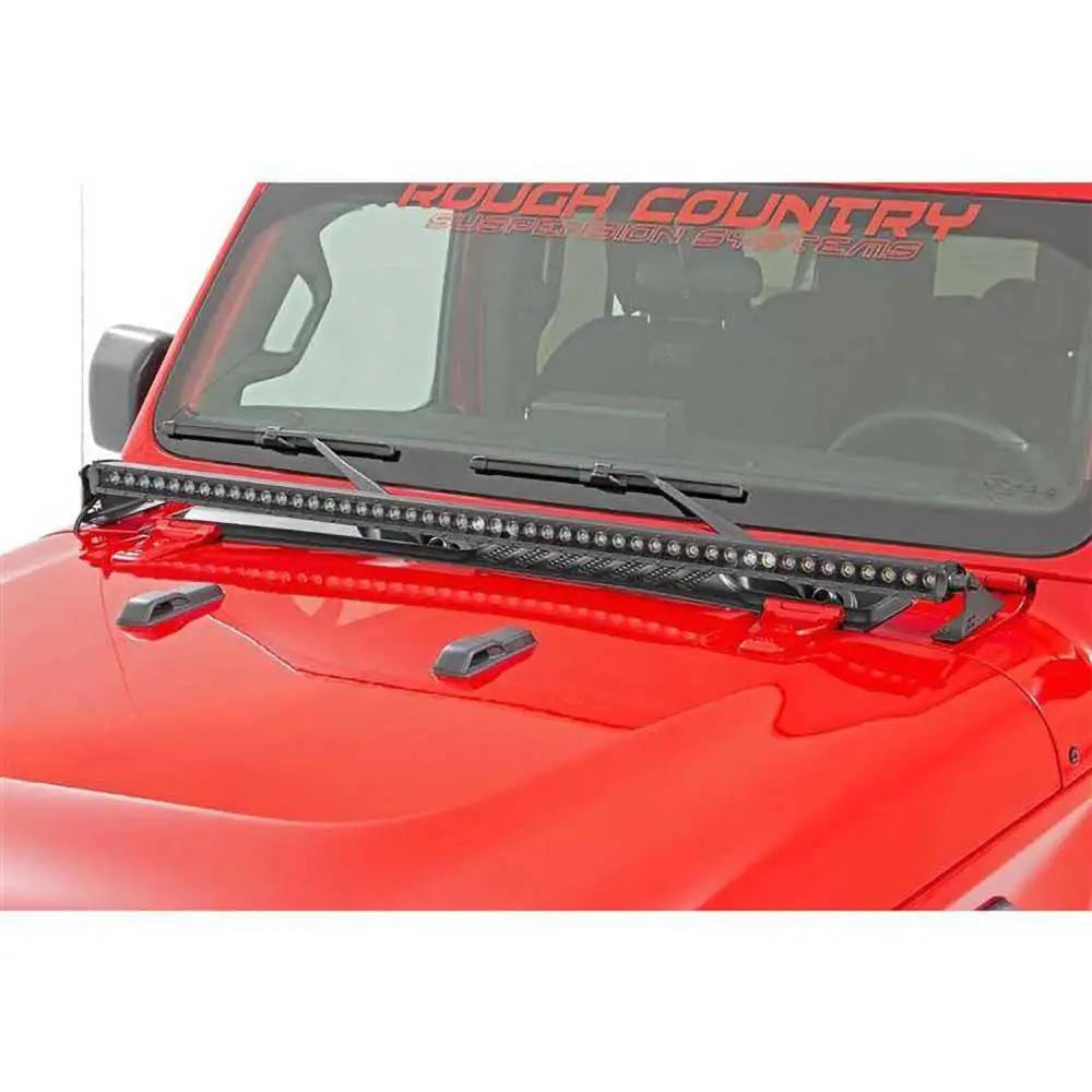 Jeep Gladiator Jt 20- Tilleggslys Led Listwa 50’ Rough Country Black Series - 4