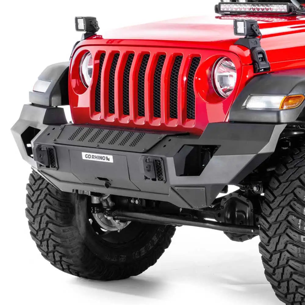 Jeep Wrangler Jk 2 d 07-18 Støtfanger Full Front Go Rhino Trailline - 8