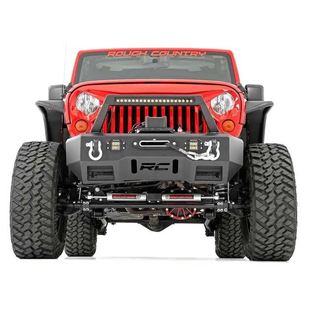 Jeep Wrangler Jk 2 d 07-18 Styrestempelkit Med Rough Country N3 Dempere For Løft 2-8’ - 4