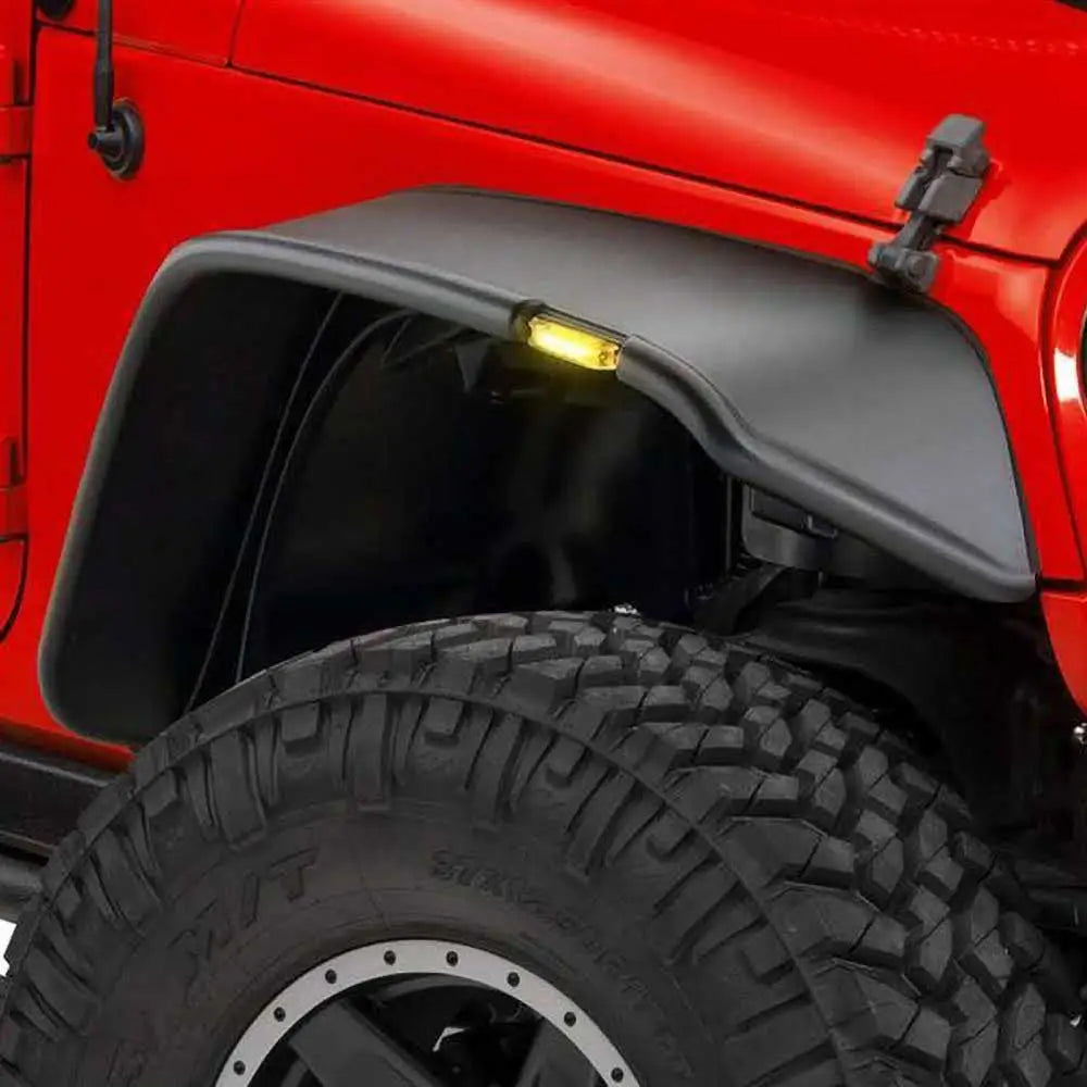 Jeep Wrangler Jk 4 d 07-18 Skjermbreddere Fra Bushwacker - Flat Style - 2